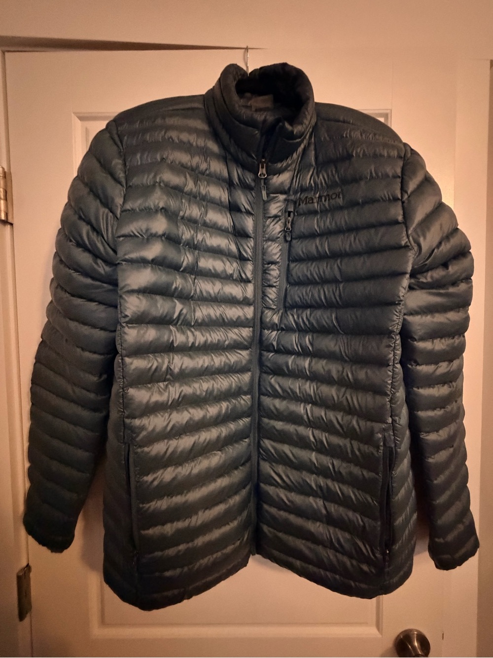 Marmot Men's Insulated Packable Jacket - Dark Green/Teal Sz Large